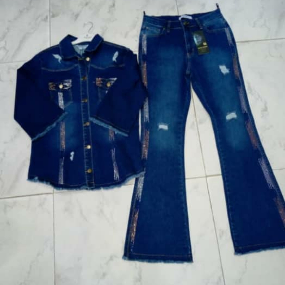 Ladies Blue Jeans Set